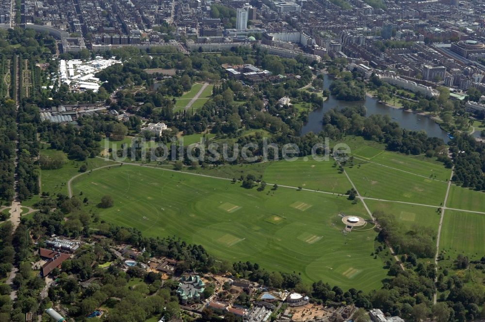London aus der Vogelperspektive: Blick auf den Regent's Park in London