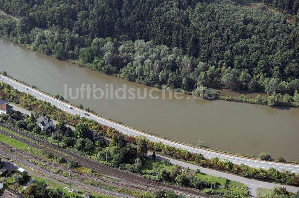Luftaufnahme Saarhölzbach - Blick auf die Saar bei Saarhölzbach