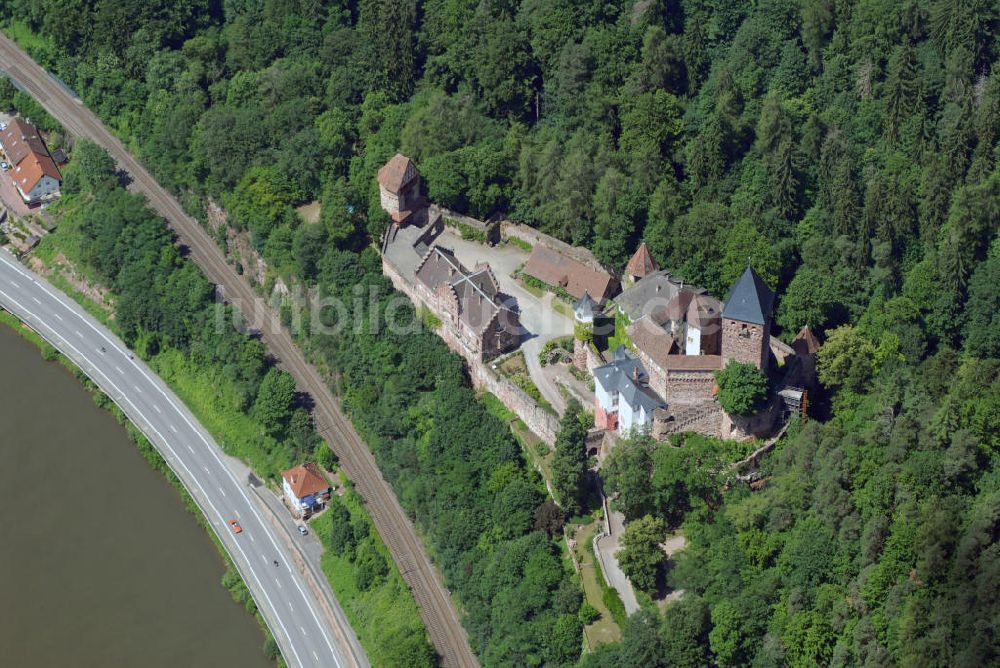 Zwingenberg / Baden von oben - Blick auf das Schloss Zwingenberg
