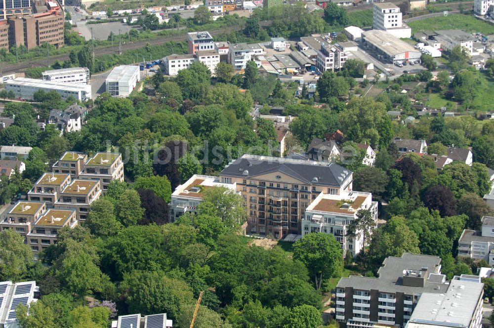 Frankfurt am Main aus der Vogelperspektive: Blick auf die SchlossResidence Mühlberg im Frankfurter Stadtteil Sachsenhausen