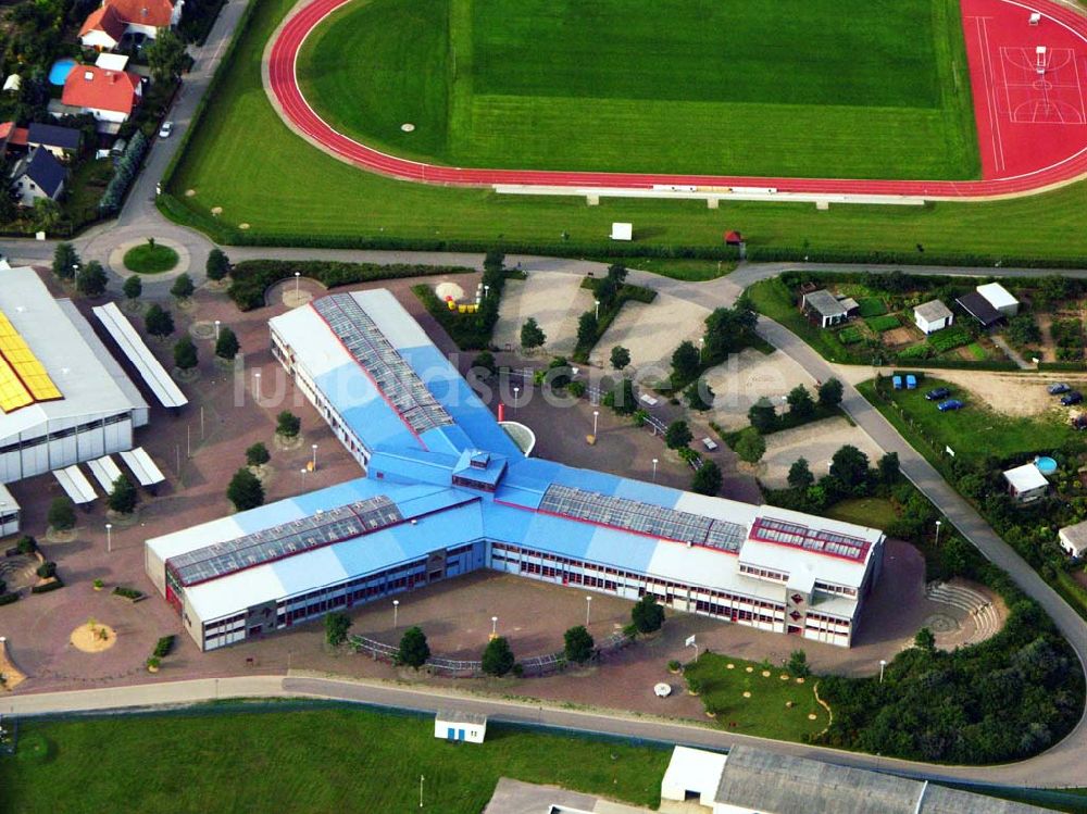 Luftaufnahme Jessen - Blick auf die Sportanlage in Jessen