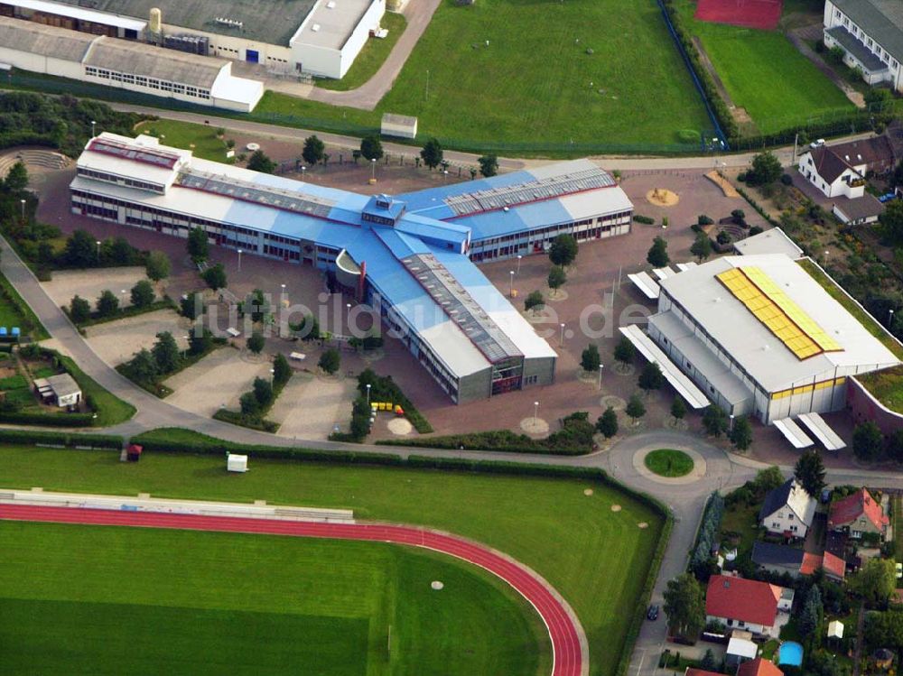 Luftbild Jessen - Blick auf die Sportanlage in Jessen