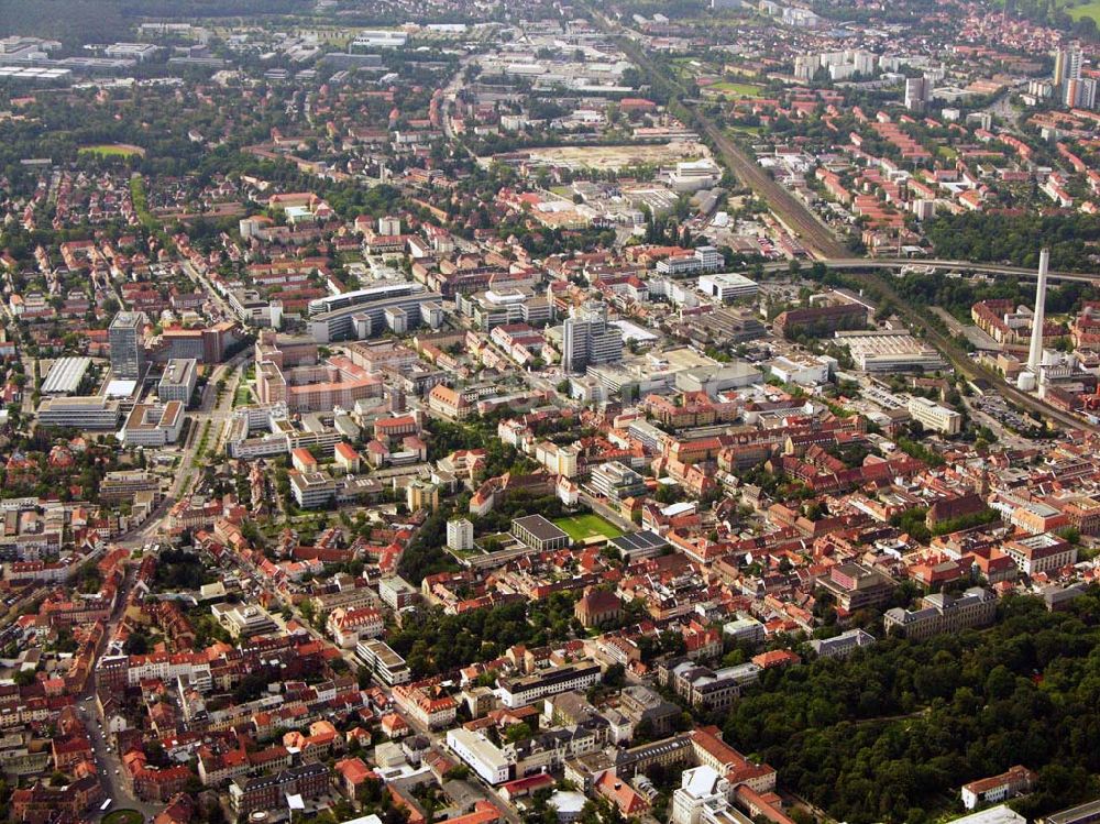 Erlangen von oben - Blick auf die Stadt Erlangen in Bayern