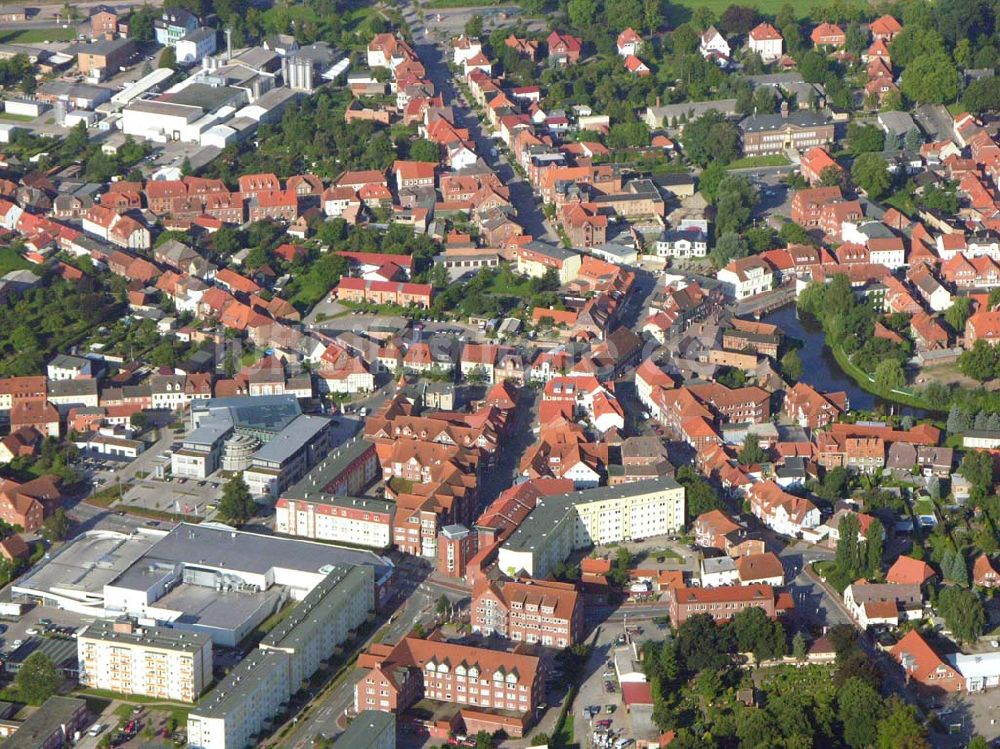 Luftaufnahme Hagenow Mecklenburg-Vorpommern - Blick auf das Stadtzentrum von Hagenow in Mecklenburg-Vorpommern