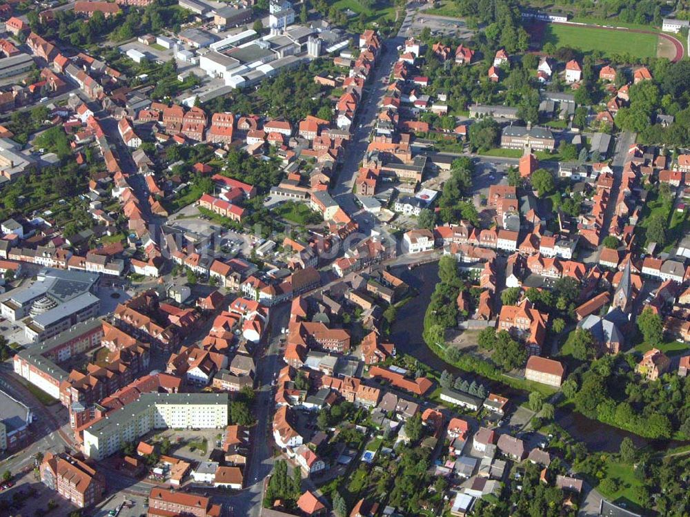Luftbild Hagenow Mecklenburg-Vorpommern - Blick auf das Stadtzentrum von Hagenow in Mecklenburg-Vorpommern