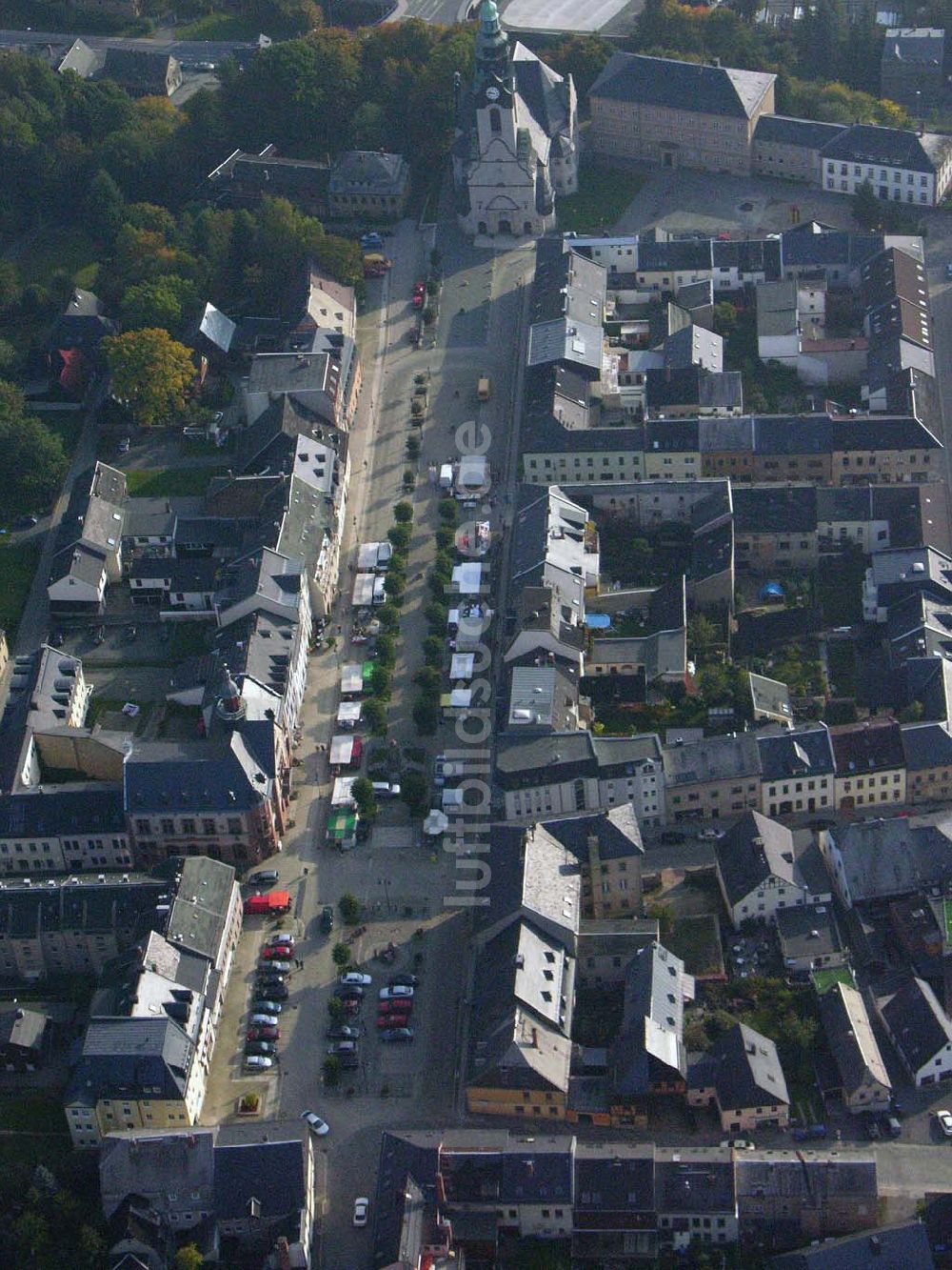 Luftaufnahme Markneukirchen - Blick auf das Stadtzentrum von Markneukirchen
