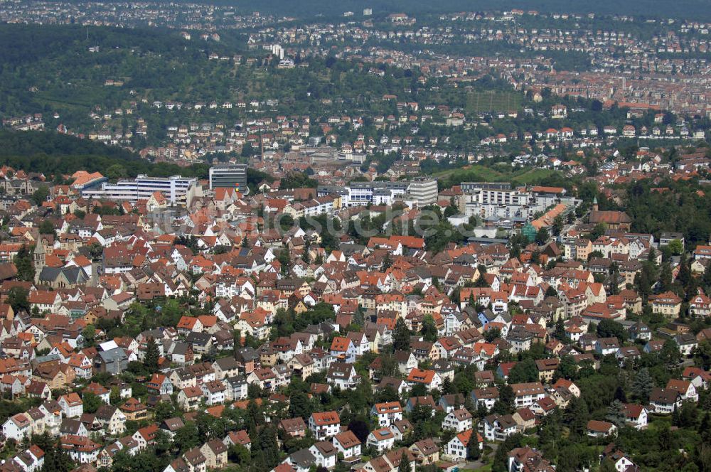 Luftaufnahme Stuttgart - Blick auf Stuttgart-Degerloch