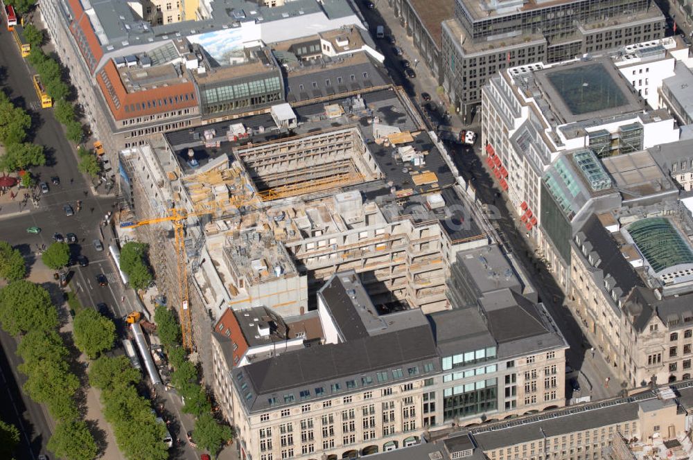 Luftaufnahme Berlin - Blick auf die im Umbau befindliche Staatsbibliothek zu Berlin