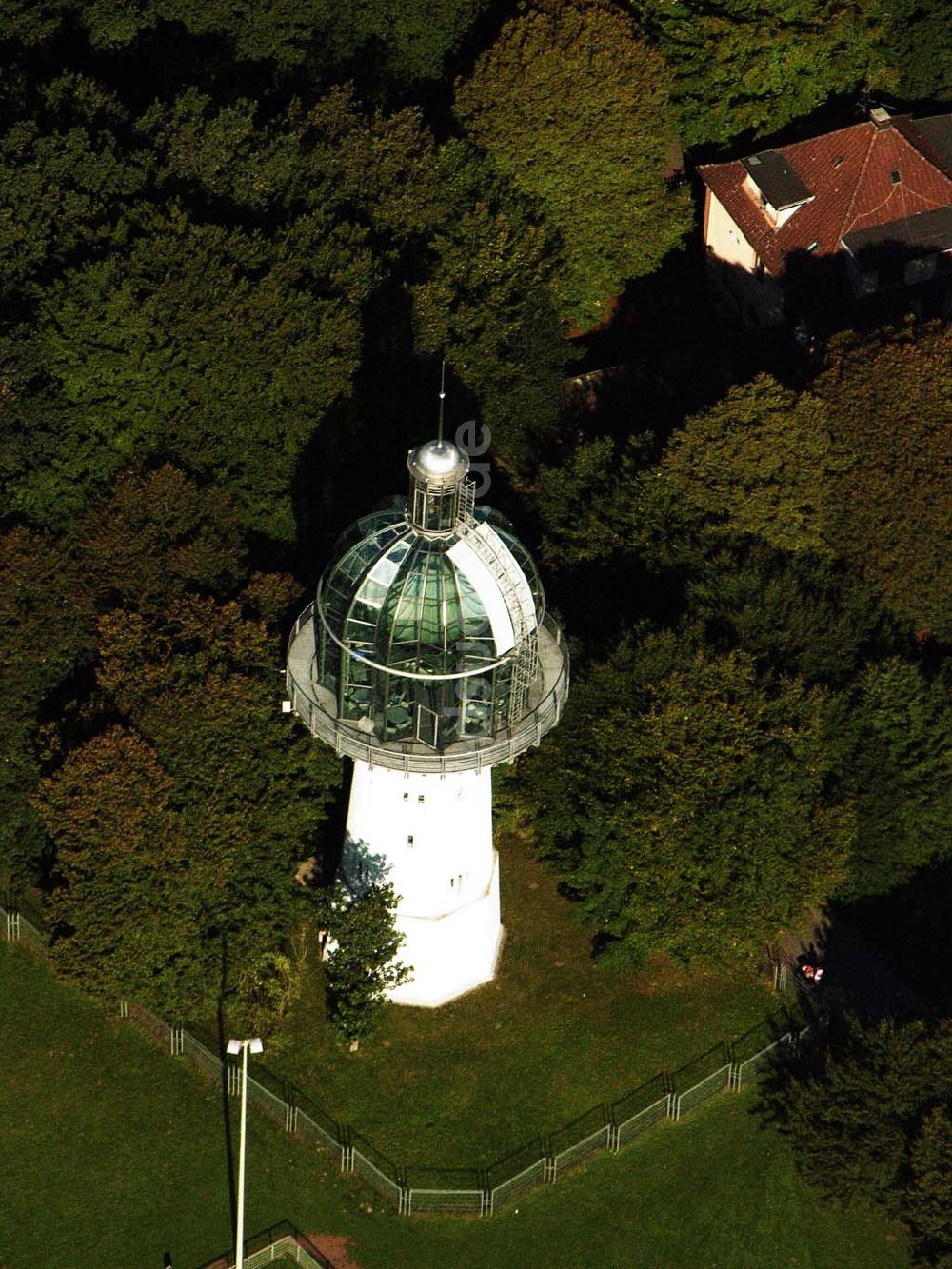 Luftaufnahme Wuppertal - Blick auf umgebauten Wasserturm westlich in Wuppertal