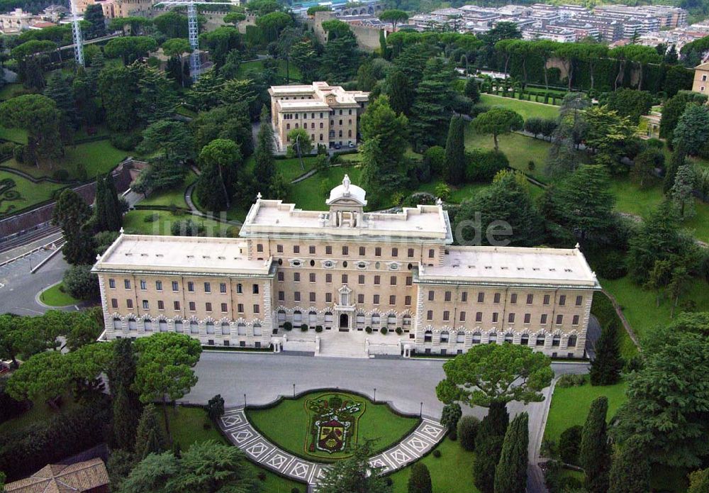 Luftaufnahme Vatikanstadt - Blick auf den Vatikanpalast