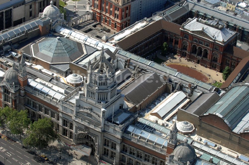 London aus der Vogelperspektive: Blick auf das Victoria and Albert Museum in London