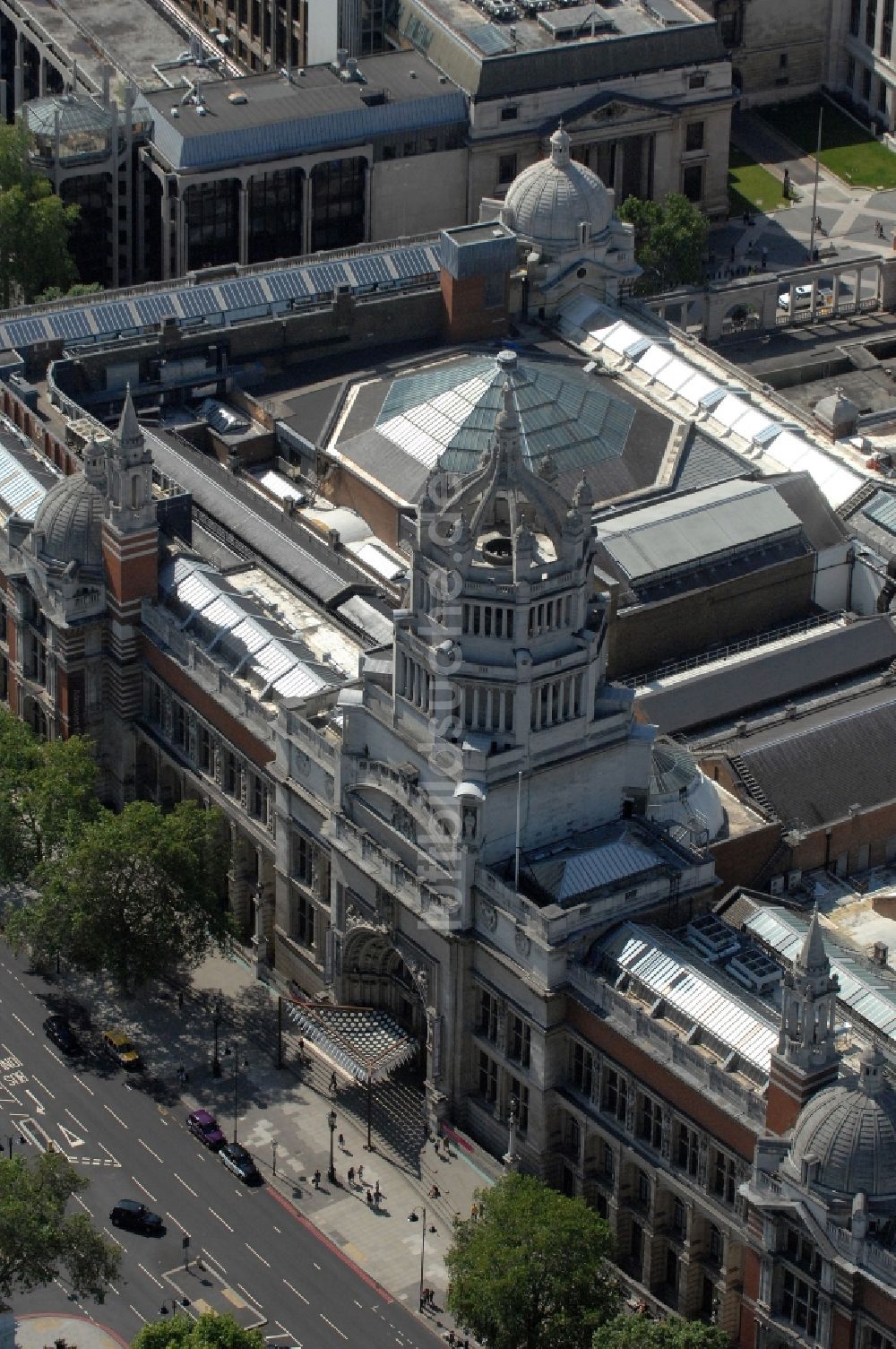 Luftbild London - Blick auf das Victoria and Albert Museum in London