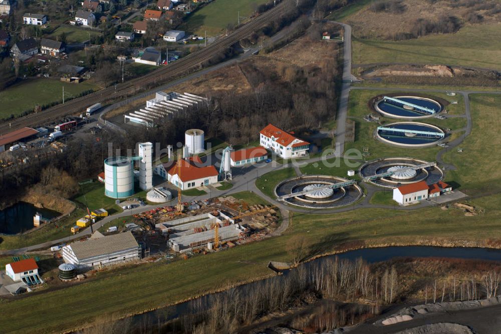 Luftaufnahme Zwickau - Blick auf das Wasserwerk Zwickau