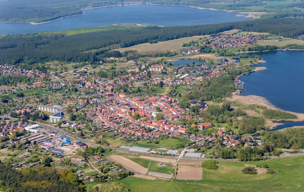 Luftbild Wesenberg - Blick auf Wesenberg im Bundesland Mecklenburg-Vorpommern