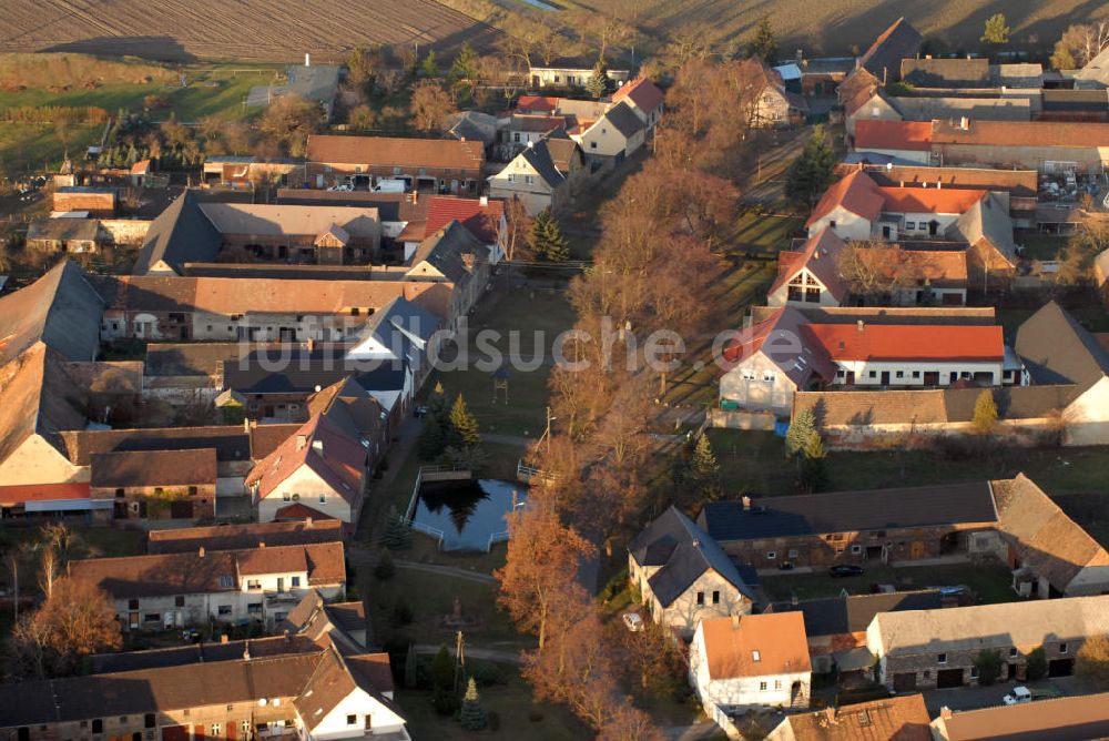 Luftaufnahme Herzberg / Elster - Blick auf das Wohngebiet in Neunaundorf bei Herzberg