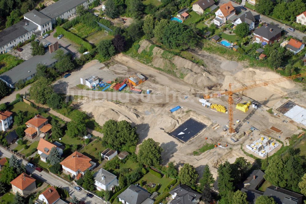 Luftbild Berlin - Tegel - Blick auf das Wohnneubaubaufeld der PREMIER Wohnbau am Werdohler Weg in Berlin Tegel