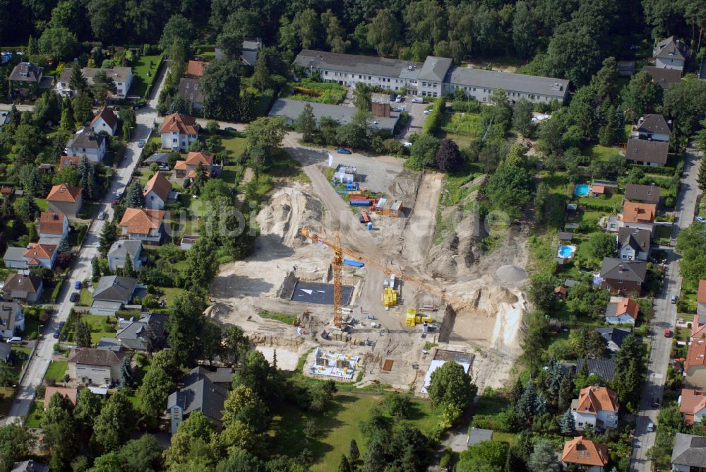 Luftbild Berlin - Tegel - Blick auf das Wohnneubaubaufeld der PREMIER Wohnbau am Werdohler Weg in Berlin Tegel