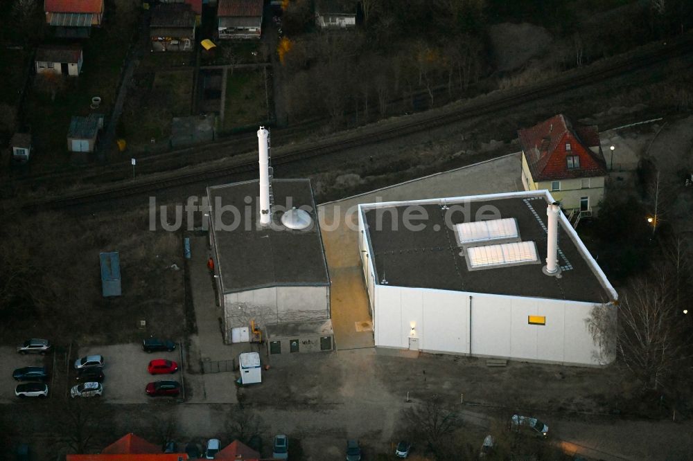 Luftaufnahme Neuruppin - Blockheizkraftwerk - regionalen Heizkraftwerkes an der Ernst-Toller-Straße in Neuruppin im Bundesland Brandenburg, Deutschland