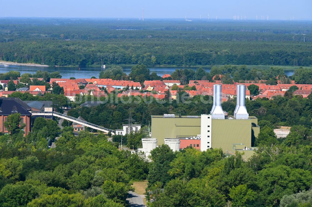 Luftaufnahme Kirchmöser - Blockheizkraftwerk - regionalen Heizkraftwerkes der Uniper SE in Kirchmöser im Bundesland Brandenburg, Deutschland