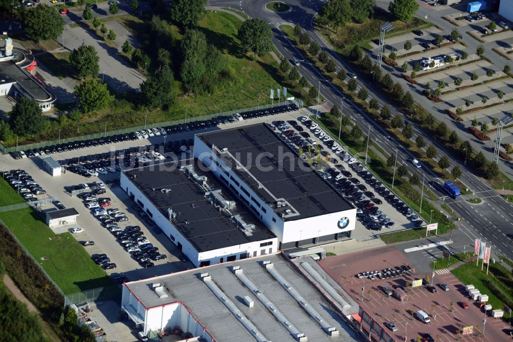 Barsbüttel aus der Vogelperspektive: BMW Autohaus in Barsbüttel im Bundesland Schleswig-Holstein