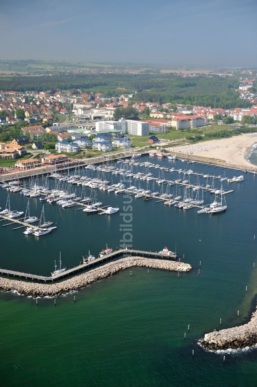 Luftaufnahme Kühlungsborn - Bootshafen Kühlungsborn in Mecklenburg-Vorpommern