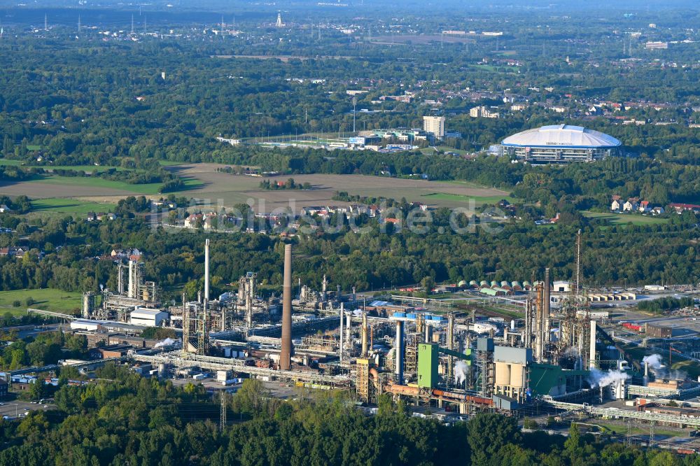 Gelsenkirchen von oben - BP Refining & Petrochemicals GmbH in Gelsenkirchen im Bundesland Nordrhein-Westfalen, Deutschland