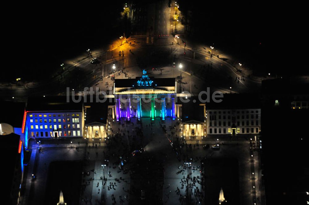 Luftaufnahme Berlin - Brandenburger Tor Berlin Festival of Lights