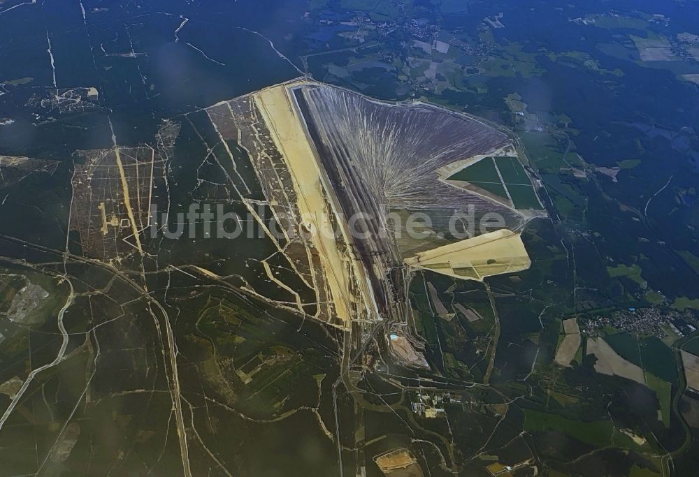 Luftbild Rietschen - Braunkohle - Tagebau Reichwalde in Rietschen im Bundesland Sachsen, Deutschland