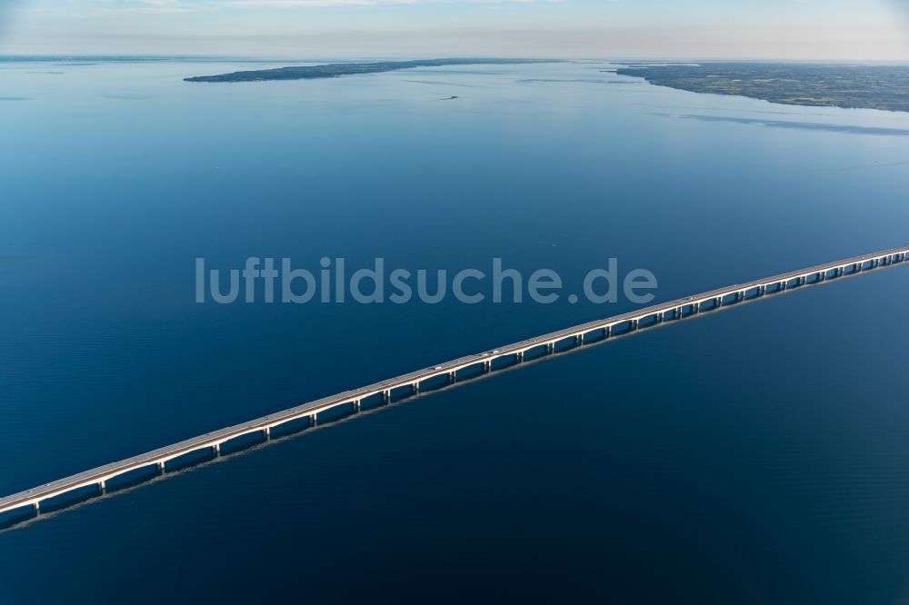 Luftbild Korsoer - Brückenbauwerk über den Großen Belt in Korsoer in Syddanmark, Dänemark