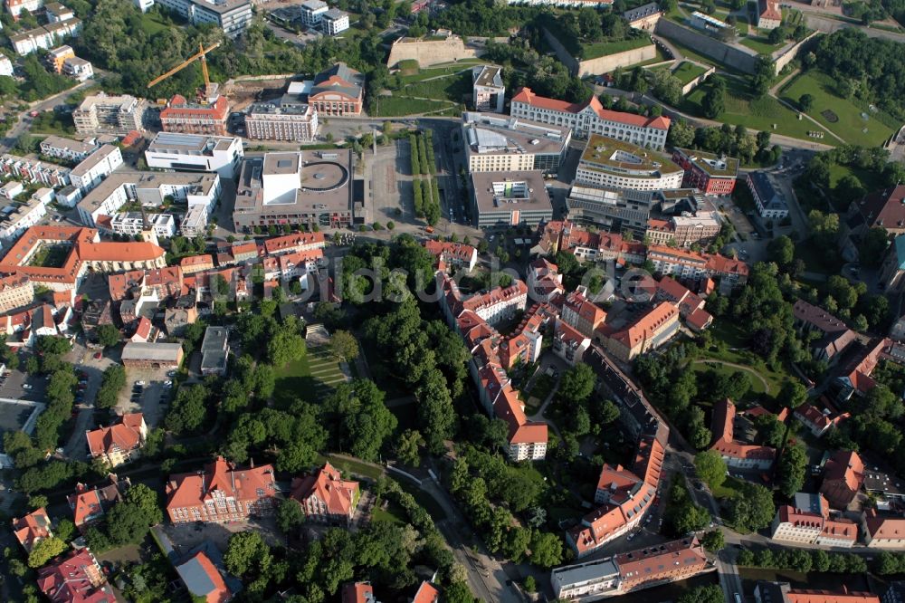 Luftaufnahme Erfurt - Brühlervorstadt von Erfurt im Bundesland Thüringen
