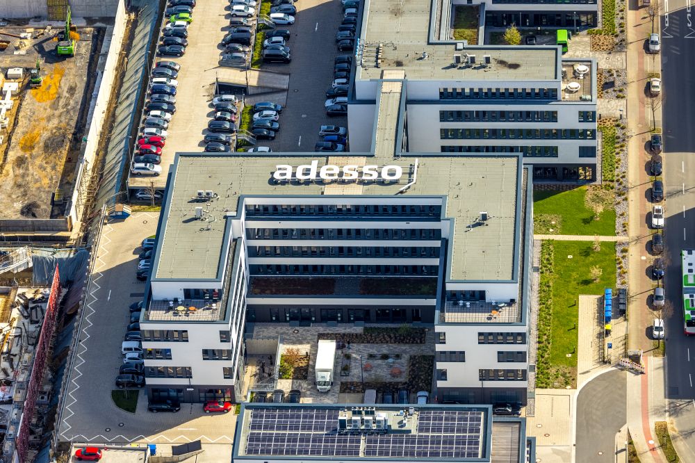 Luftaufnahme Dortmund - Büro- und Geschäftshaus der adesso AG in Dortmund im Bundesland Nordrhein-Westfalen, Deutschland