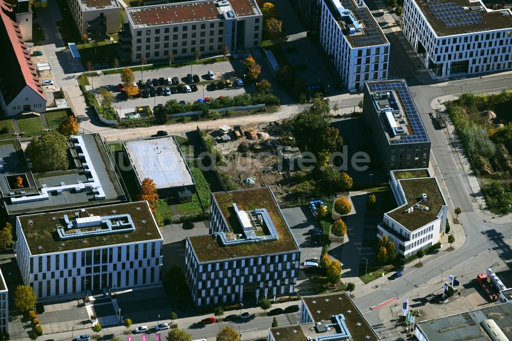 Luftaufnahme Mannheim - Büro- und Geschäftshaus- Ensemble Konrad-Zuse-Ring Ecke Harrlachweg in Mannheim im Bundesland Baden-Württemberg, Deutschland