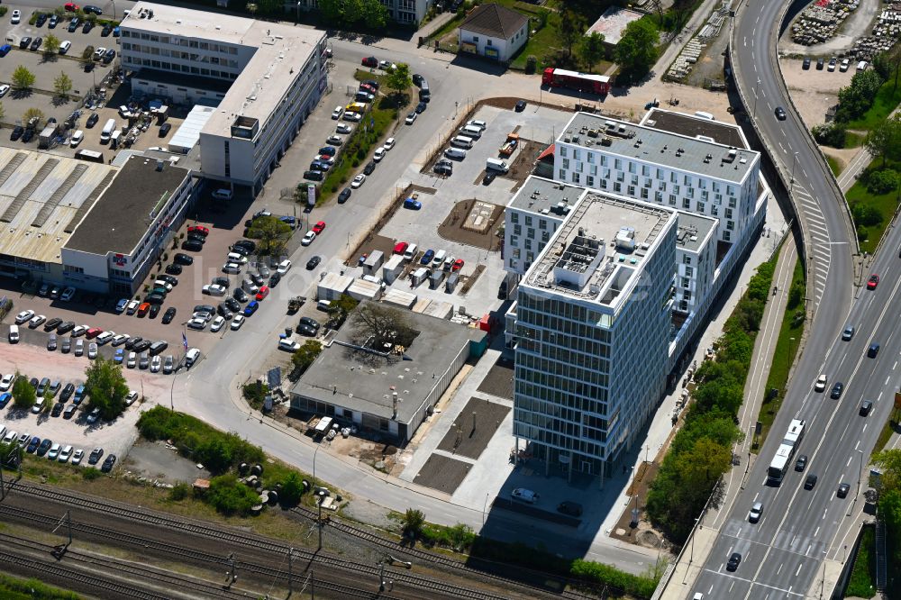 Luftbild Wolfsburg - Büro- und Geschäftshauses Berliner Haus im Ortsteil Hesslingen in Wolfsburg im Bundesland Niedersachsen, Deutschland