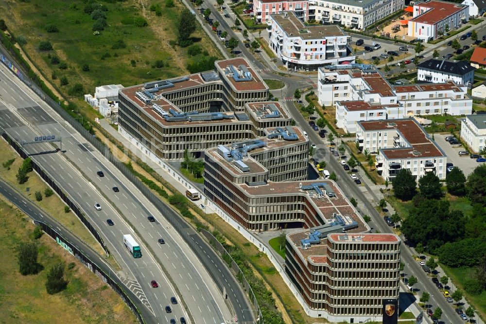 Luftbild Berlin - Büro- und Geschäftshauses Brain Box Berlin in Berlin-Adlershof, Deutschland