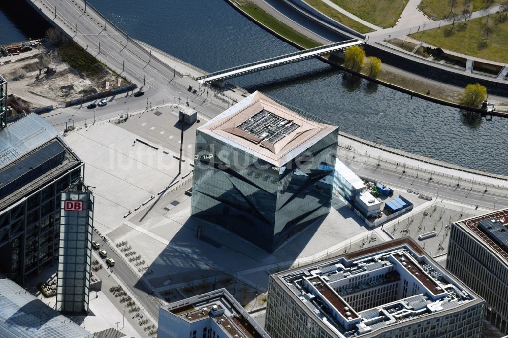 Luftbild Berlin - Büro- und Geschäftshauses cube berlin in Berlin, Deutschland