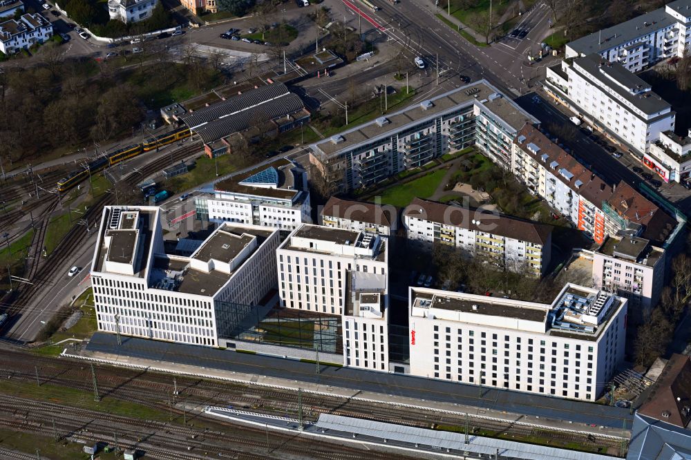 Luftbild Karlsruhe - Büro- und Geschäftshauses ka3 in Karlsruhe im Bundesland Baden-Württemberg, Deutschland