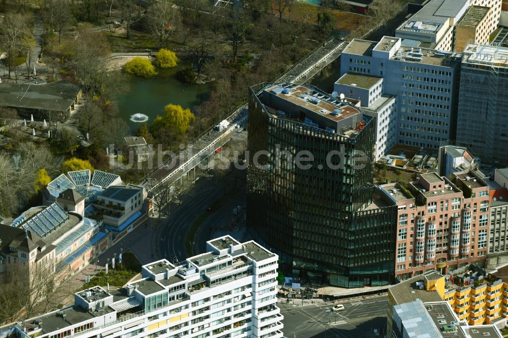 Berlin von oben - Büro- und Geschäftshauses The Westlight im Ortsteil Tiergarten in Berlin, Deutschland