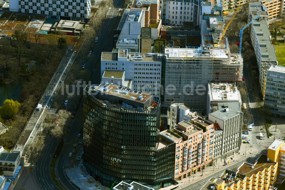 Luftaufnahme Berlin - Büro- und Geschäftshauses The Westlight im Ortsteil Tiergarten in Berlin, Deutschland