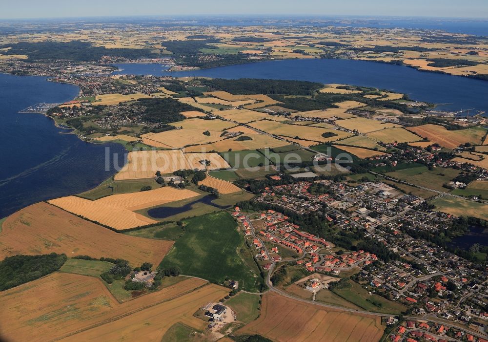Luftaufnahme Broager - Broager und Broagerland an der Flensburger Förde in Dänemark