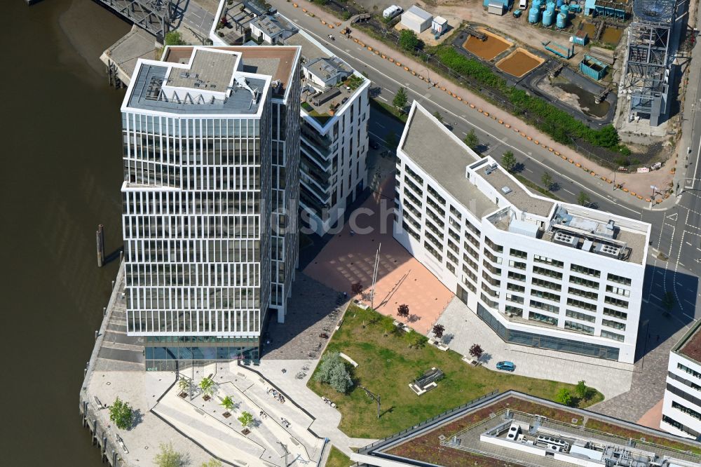 Luftaufnahme Hamburg - Bürogebäude-Ensemble an der Überseeallee - Buenos-Aires-Kai in Hamburg, Deutschland