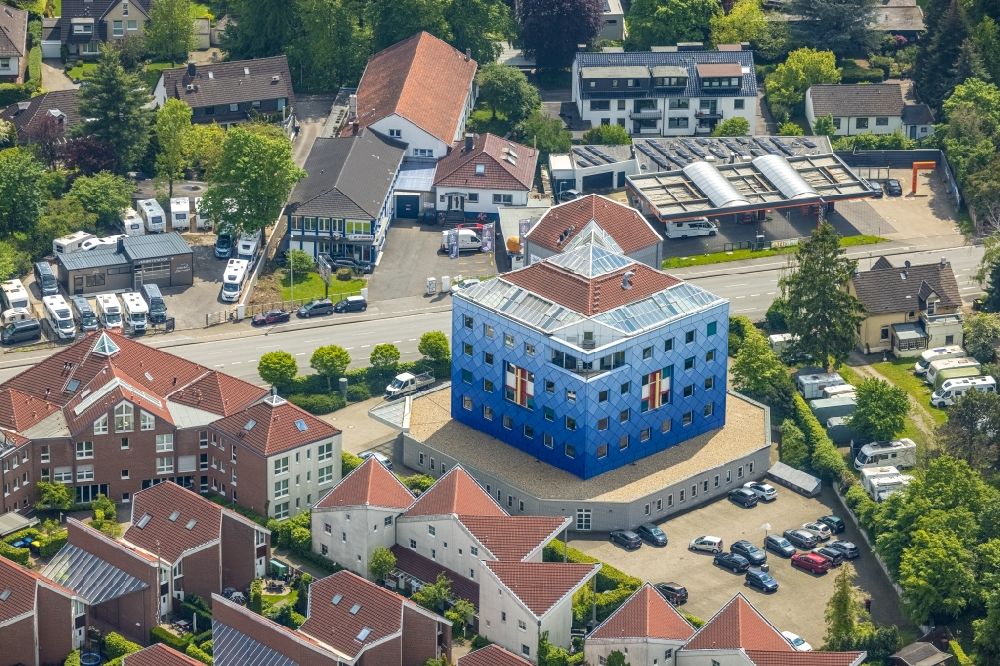 Luftaufnahme Mülheim an der Ruhr - Bürogebäude des Geschäftshauses agiplan GmbH in Mülheim an der Ruhr im Bundesland Nordrhein-Westfalen, Deutschland