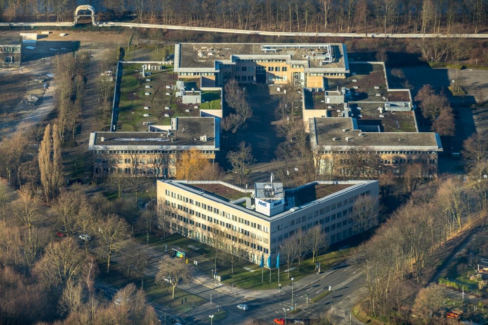 Luftbild Gelsenkirchen - Bürogebäude des Geschäftshauses der Atos Information Technology GmbH in Gelsenkirchen im Bundesland Nordrhein-Westfalen, Deutschland