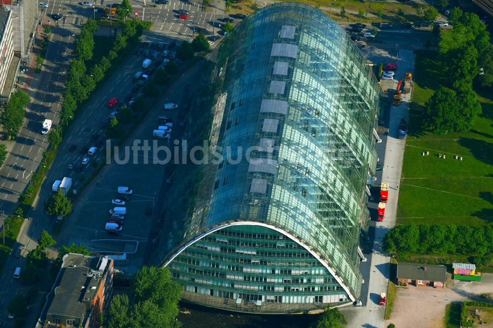 Hamburg von oben - Bürogebäude des Geschäftshauses Berliner Bogen am Anckelmannsplatz - Stoltenpark in Hamburg, Deutschland