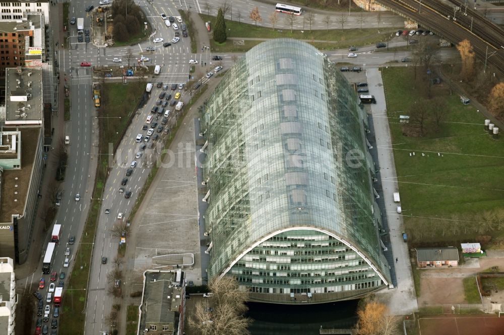 Luftaufnahme Hamburg - Bürogebäude des Geschäftshauses Berliner Bogen am Anckelmannsplatz - Stoltenpark in Hamburg, Deutschland