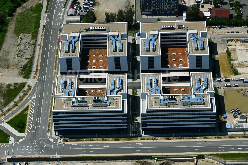 Ingolstadt von oben - Bürogebäude eines Geschäftshauses auf dem IN-Campus an der Eriagstraße in Ingolstadt im Bundesland Bayern, Deutschland