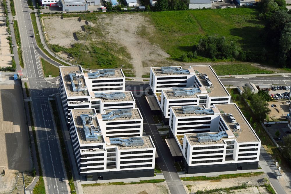 Luftbild Ingolstadt - Bürogebäude eines Geschäftshauses auf dem IN-Campus an der Eriagstraße in Ingolstadt im Bundesland Bayern, Deutschland
