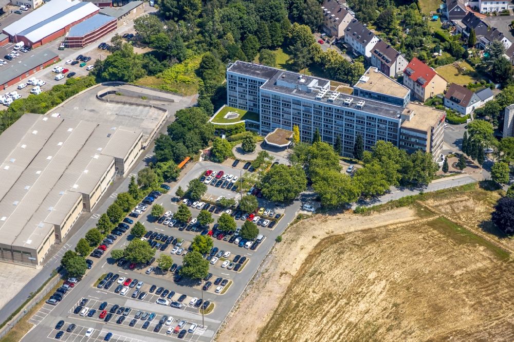 Luftbild Dortmund - Bürogebäude des Geschäftshauses der Dortmunder Stadtwerke AG in Dortmund im Bundesland Nordrhein-Westfalen, Deutschland