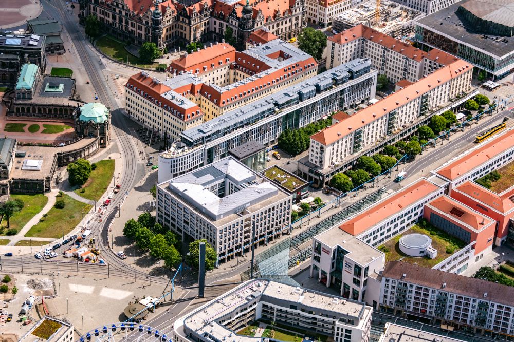 Luftbild Dresden - Bürogebäude des Geschäftshauses in Dresden im Bundesland Sachsen, Deutschland