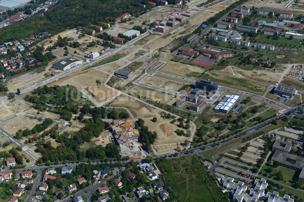 Luftaufnahme Würzburg - Bürogebäude des Geschäftshauses entlang der Landsteinerstraße in Würzburg im Bundesland Bayern, Deutschland