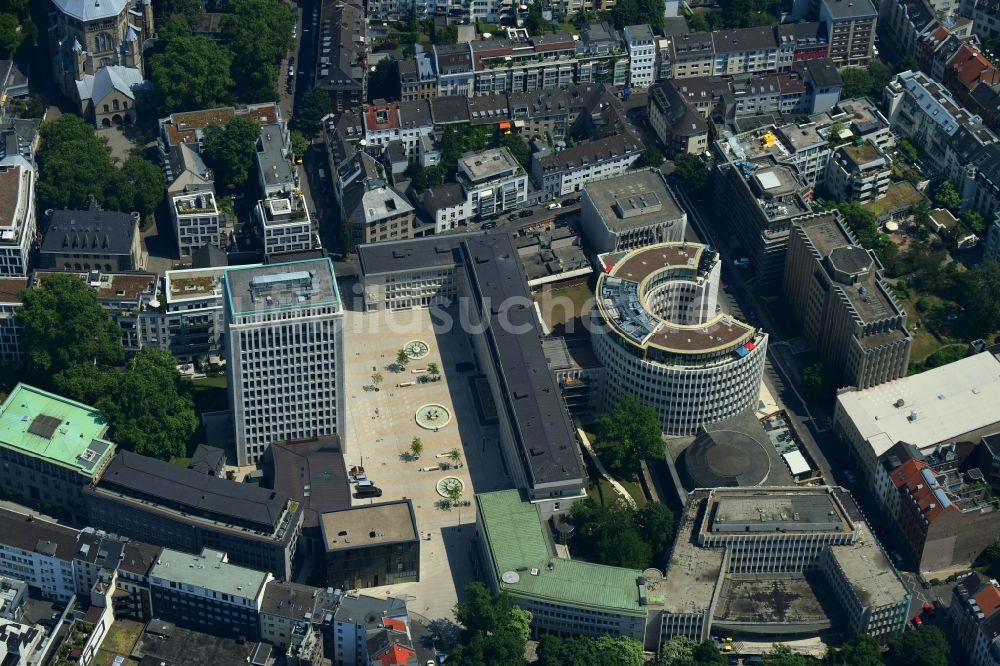 Luftaufnahme Köln - Bürogebäude des Geschäftshauses Gerling Quartier in Köln im Bundesland Nordrhein-Westfalen, Deutschland